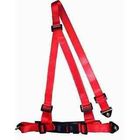 Buckle Style Red Racing Safety Belts Dengan Baut / 3 Point Retractable Seat Belts