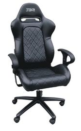 SGS Adjustable Folding Racing Office Chair Gaming kursi kantor PVC dengan sandaran tangan